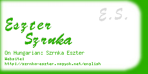 eszter szrnka business card